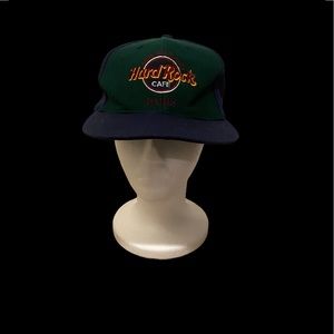 Vintage Hard Rock Cafe Snapback Paris Colorblock Embroidered Hat